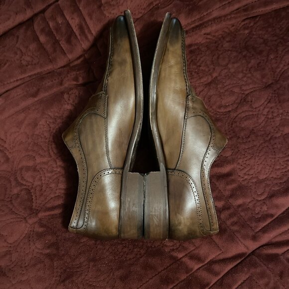 Johnston & Murphy Collection Brown Leather Dress Shoes Monk Strap Size 13‎ M main image 5